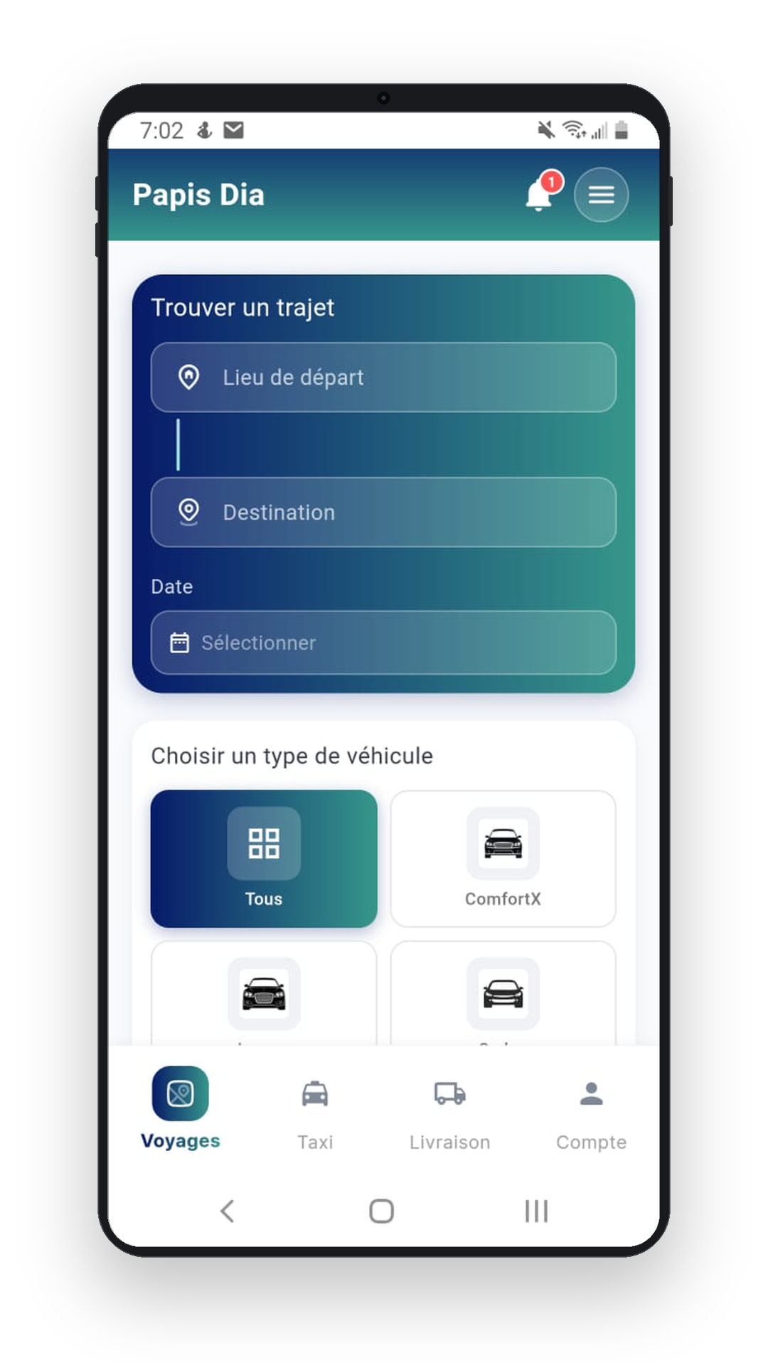 Rechercher un trajet