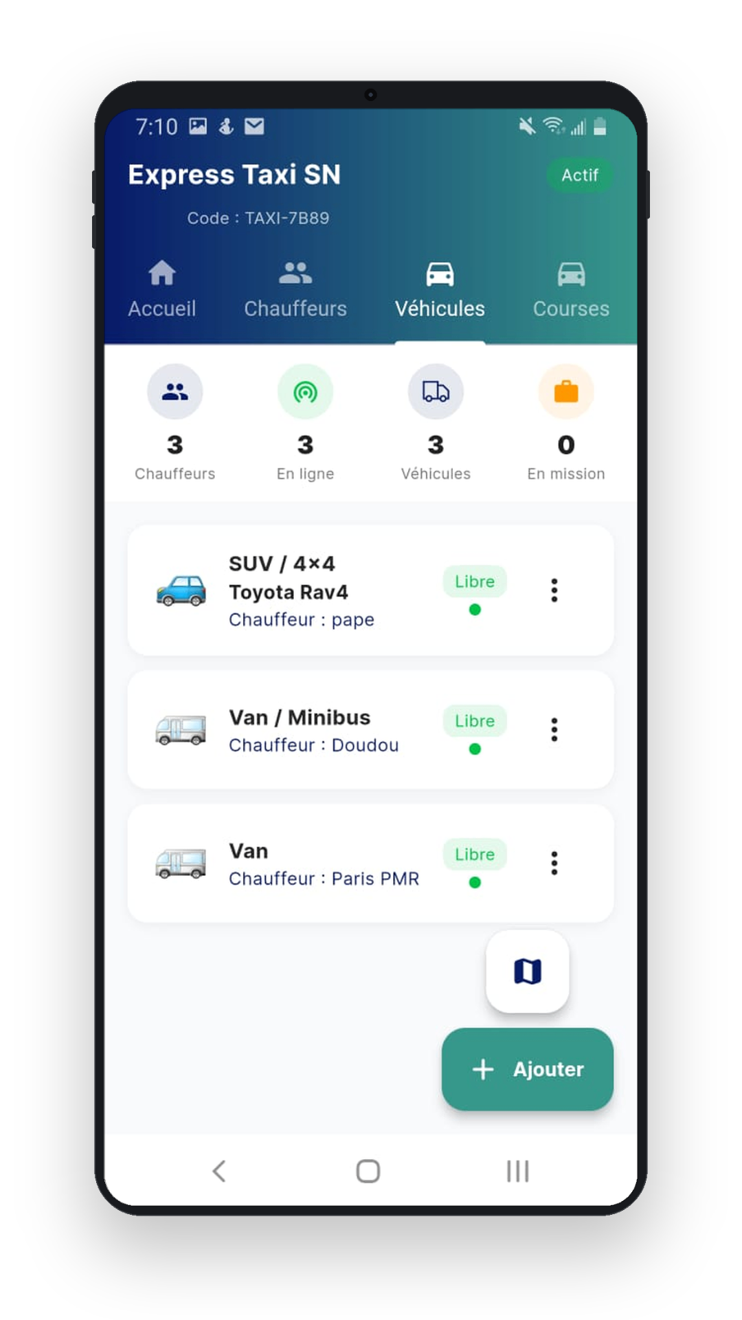 COVO Business — Flotte